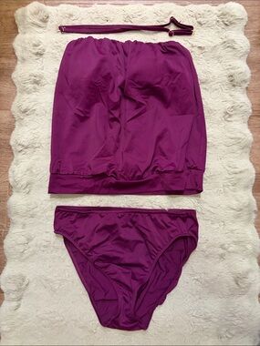 Venus Women’s Tankini Swim Set in Deep Plum